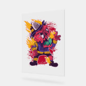 Halloween Happy Halloween brandweerkostuum Acryl Bord (Hoek)