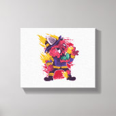 Halloween Happy Halloween brandweerkostuum Canvas Afdruk (Voorkant)