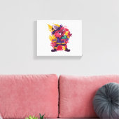 Halloween Happy Halloween brandweerkostuum Canvas Afdruk (Insitu (Woonkamer))