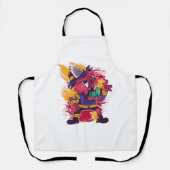 Halloween Happy Halloween brandweerkostuum Schort (Voorkant)