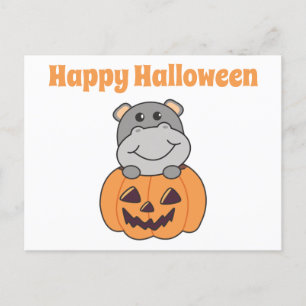 Halloween Happy Halloween Hippo Kaart