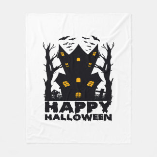 Halloween ( Happy Halloween House) Fleece Deken