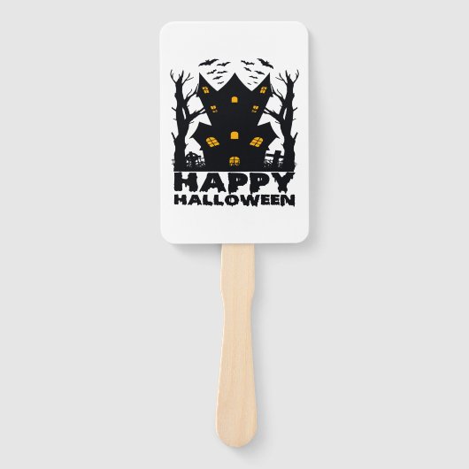 Halloween ( Happy Halloween House) Handwaaier (Voorkant)