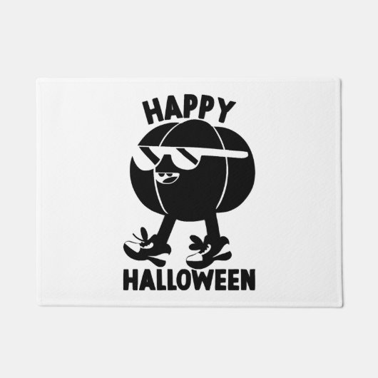 Halloween Happy Halloween pompoen Deurmat (Voorkant)
