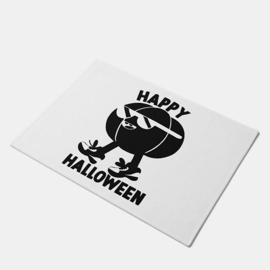 Halloween Happy Halloween pompoen Deurmat (Schuin)