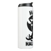 Halloween Happy Halloween pompoen Thermosbeker (Gedraaid links)