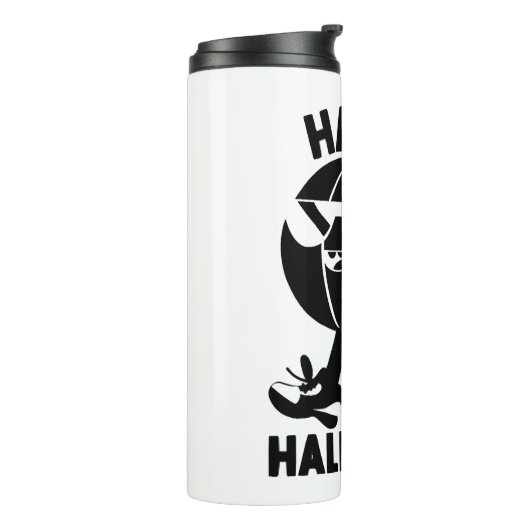 Halloween Happy Halloween pompoen Thermosbeker (Gedraaid links)