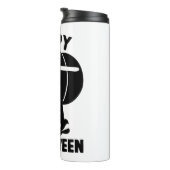 Halloween Happy Halloween pompoen Thermosbeker (Geroteerd rechts)