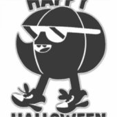 Halloween Happy Halloween Pumpkin Sticker (Voorkant)