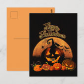 Halloween - Happy Halloween Pumpkins Briefkaart (Voorkant / Achterkant)