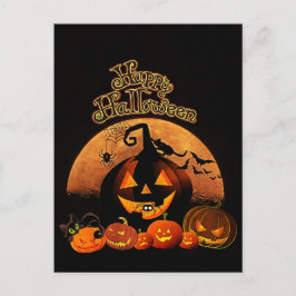 Halloween - Happy Halloween Pumpkins Briefkaart