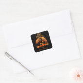 Halloween - Happy Halloween Pumpkins Vierkante Sticker (Envelop)