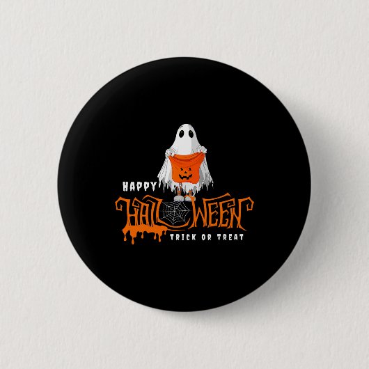 Halloween Happy Halloween Ronde Button 5,7 Cm (Voorkant)