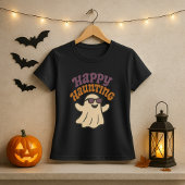 Halloween Happy Haunting Cool Ghost T-shirt