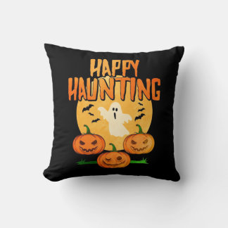 Halloween Happy Haunting Kussen