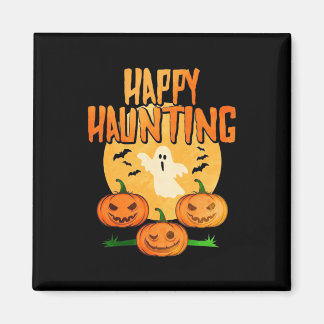 Halloween Happy Haunting Magneet