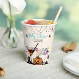 Halloween Happy Hour Pumpkin Cocktail Baby shower Papieren Bekers