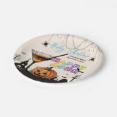 Halloween Happy Hour Pumpkin Cocktail Baby shower Papieren Bordje (Gekanteld)