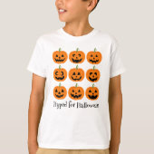 Halloween Happy Jack O'Lanterns T-shirt (Voorkant)