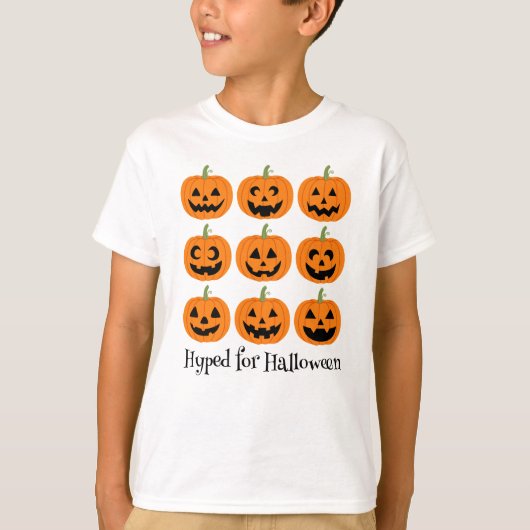 Halloween Happy Jack O'Lanterns T-shirt (Voorkant)