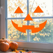 Halloween Happy Pumpkin Face Window Vinyl Decal