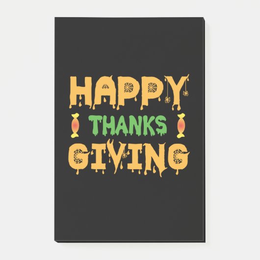 Halloween Happy Thanksgiving Birthday Post-it® Notes (Voorkant)