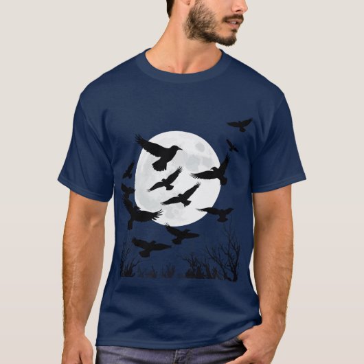 Halloween Harbingers Ravens nemen samen vlucht T-shirt (Voorkant)