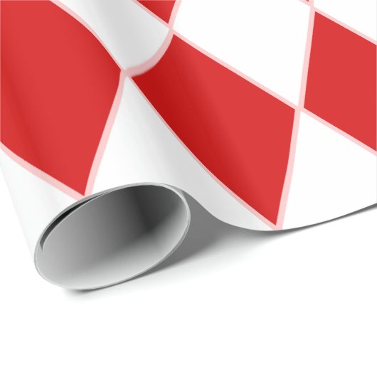 Halloween harlekijn rood witte nar cadeaupapier (Rol Hoek)