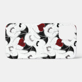 Halloween hart met zwarte vleermuisvleugels Case-Mate iPhone case (Achterkant (horizontaal))