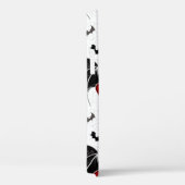 Halloween hart met zwarte vleermuisvleugels Case-Mate iPhone case (Achterkant / Rechts)