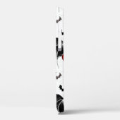 Halloween hart met zwarte vleermuisvleugels Case-Mate iPhone case (Achterkant / Links)