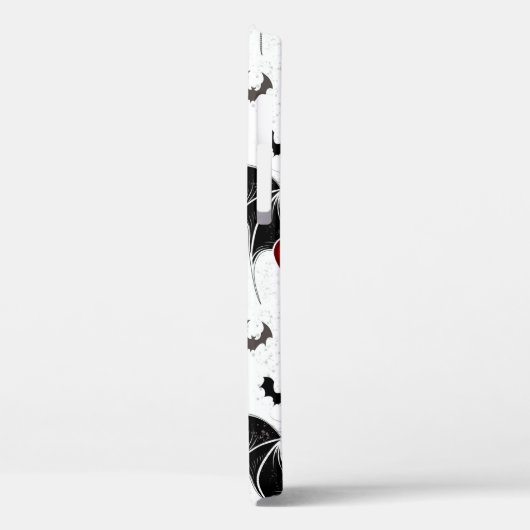 Halloween hart met zwarte vleermuisvleugels Case-Mate iPhone case (Achterkant / Links)