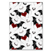 Halloween hart met zwarte vleermuisvleugels kaart (Voorkant)