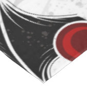 Halloween hart met zwarte vleermuisvleugels tafelkleed (Gekanteld)