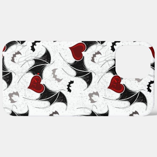 Halloween hart met zwarte vleermuizen soms iPho Case-Mate iPhone Case (Achterkant (horizontaal))