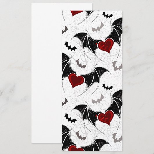 Halloween hart met zwarte vleugels (Voorkant / Achterkant)