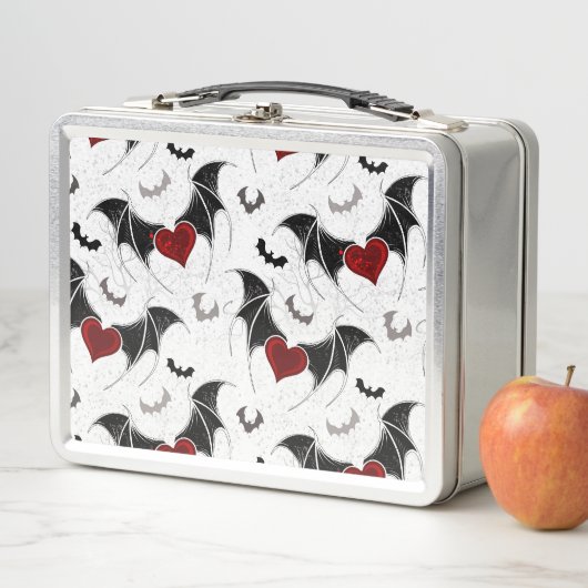 Halloween hart met zwarte vleugels (In situ)