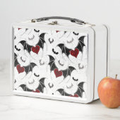 Halloween hart met zwarte vleugels (In situ)