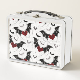 Halloween hart met zwarte vleugels