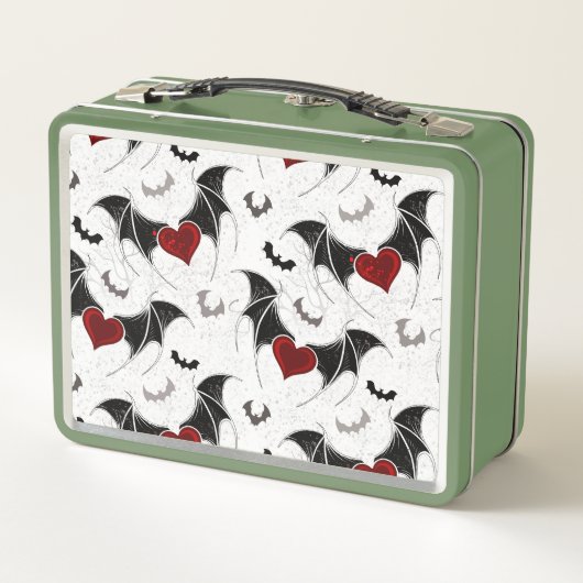 Halloween hart met zwarte vleugels (Achterkant)