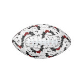 Halloween hart met zwarte vleugels american football (Voorkant)