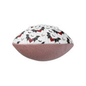 Halloween hart met zwarte vleugels american football (Gedraaid 90)