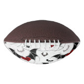 Halloween hart met zwarte vleugels american football (Voorkant)