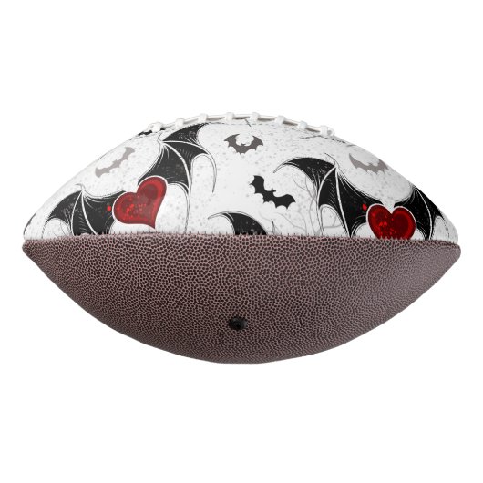 Halloween hart met zwarte vleugels american football (Gedraaid 270)