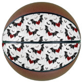 Halloween hart met zwarte vleugels basketbal (Voorkant)