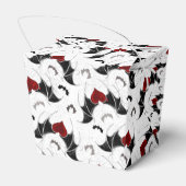 Halloween hart met zwarte vleugels bedankdoosjes (Achterkant)