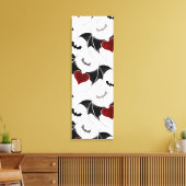 Halloween hart met zwarte vleugels canvas afdruk (Insitu (Woonkamer))