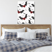Halloween hart met zwarte vleugels canvas afdruk (Insitu (Slaapkamer))
