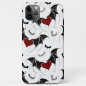 Halloween hart met zwarte vleugels Case-Mate iPhone case (Achterkant)
