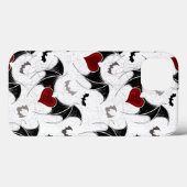 Halloween hart met zwarte vleugels Case-Mate iPhone case (Achterkant (horizontaal))